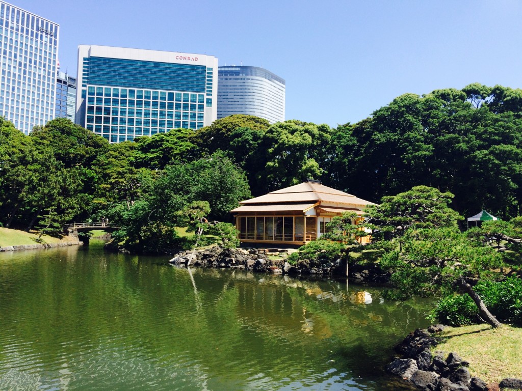 Hama-rikyu garden in Central Tokyo.